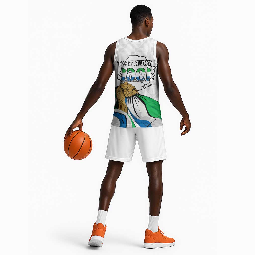 Personalised Happy Independence Sierra Leone Basketball Jersey April 27th - African Pride