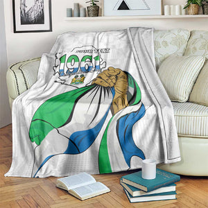 Personalised Happy Independence Sierra Leone Blanket April 27th