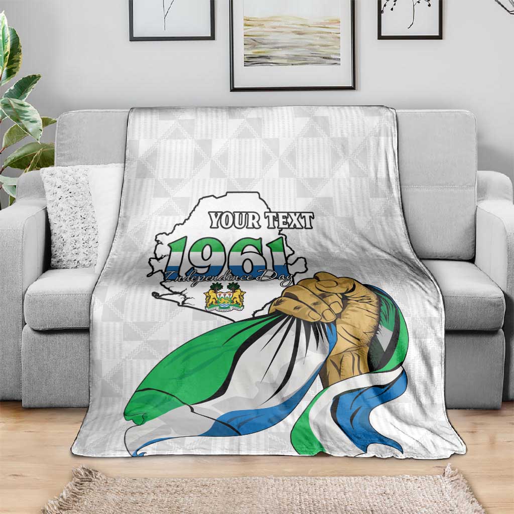 Personalised Happy Independence Sierra Leone Blanket April 27th