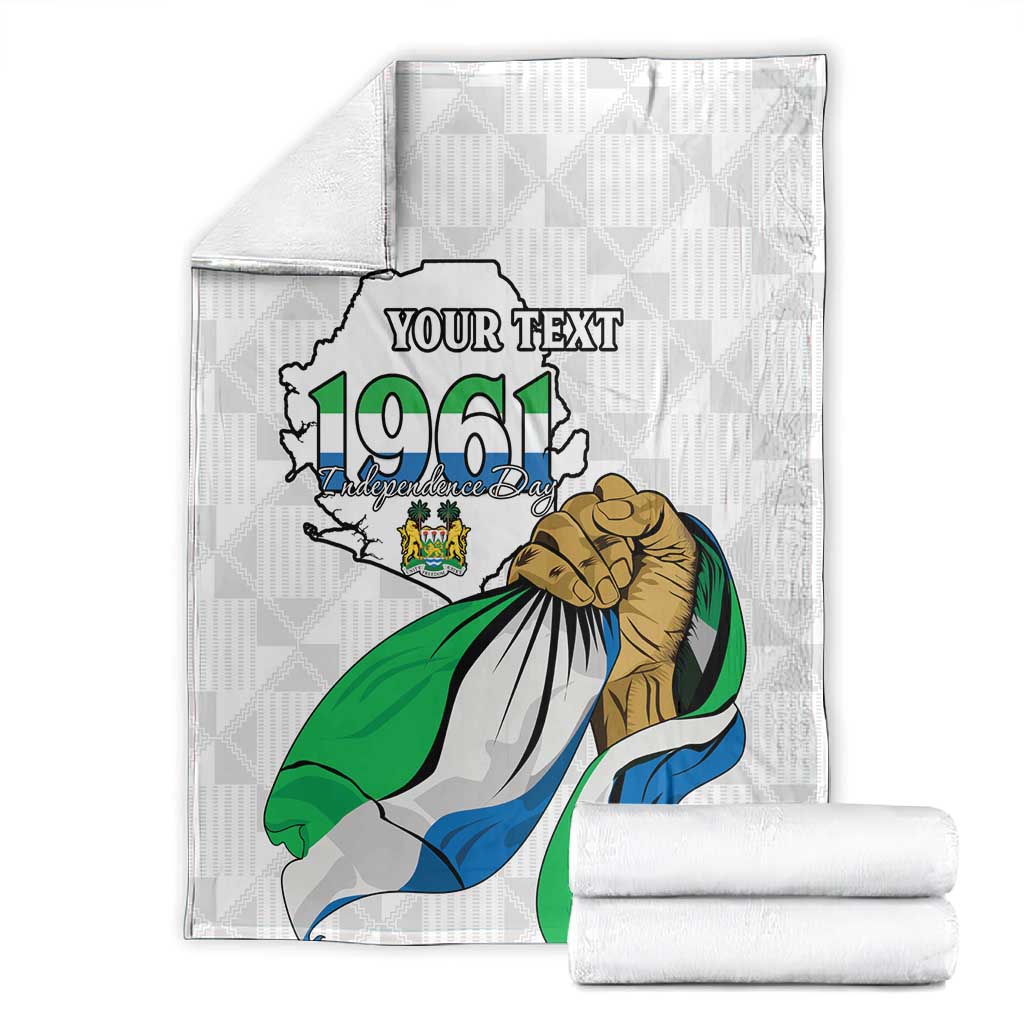 Personalised Happy Independence Sierra Leone Blanket April 27th