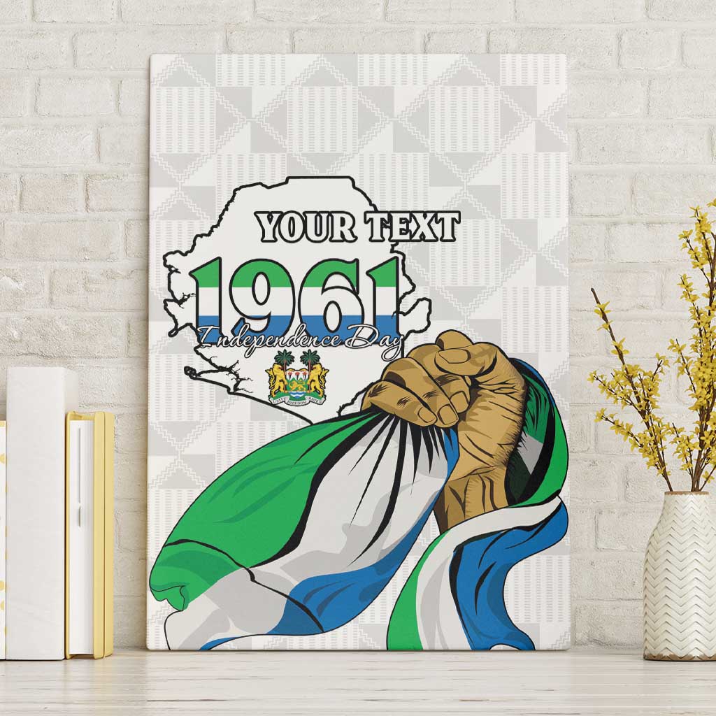Personalised Happy Independence Sierra Leone Canvas Wall Art April 27th