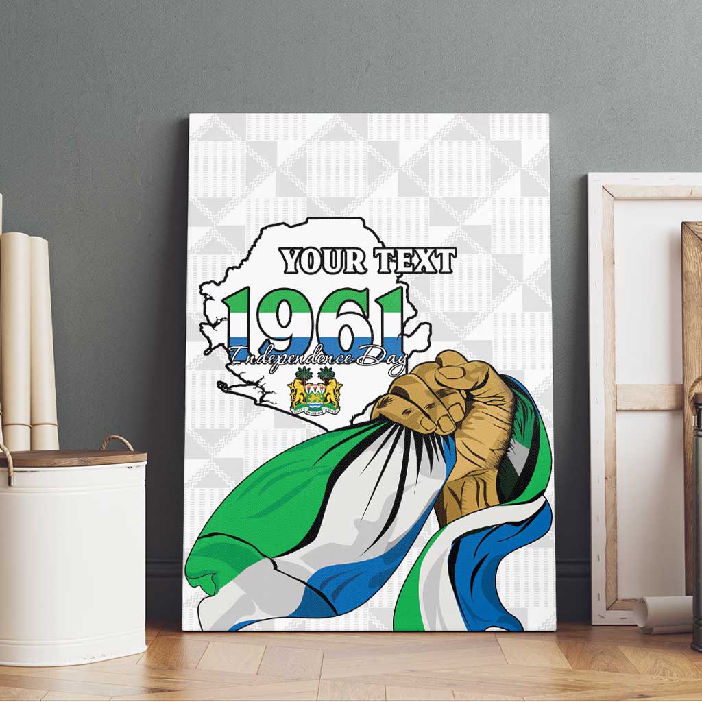 Personalised Happy Independence Sierra Leone Canvas Wall Art April 27th