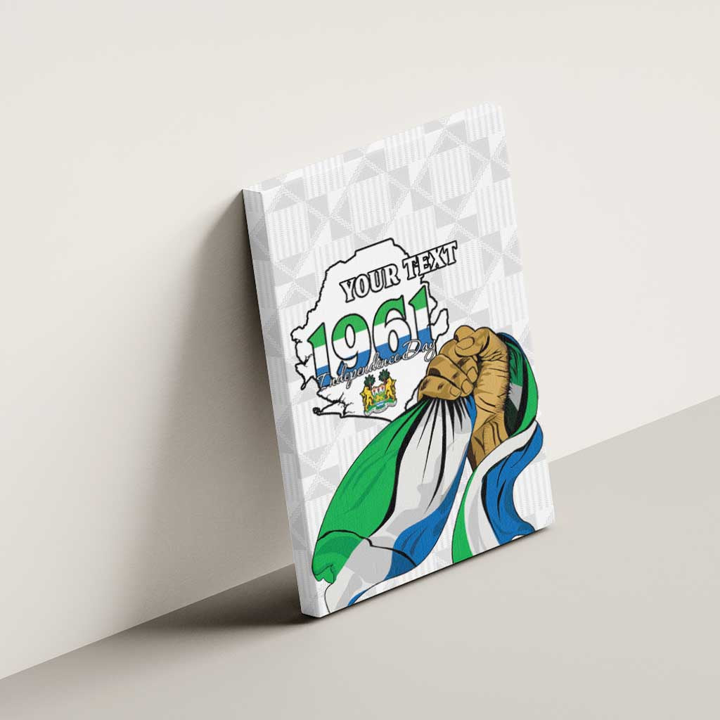 Personalised Happy Independence Sierra Leone Canvas Wall Art April 27th
