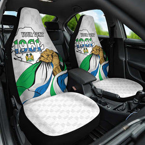 Personalised Happy Independence Sierra Leone Car Seat Cover April 27th