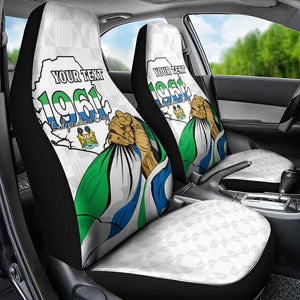 Personalised Happy Independence Sierra Leone Car Seat Cover April 27th