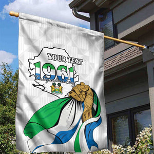 Personalised Happy Independence Sierra Leone Garden Flag April 27th
