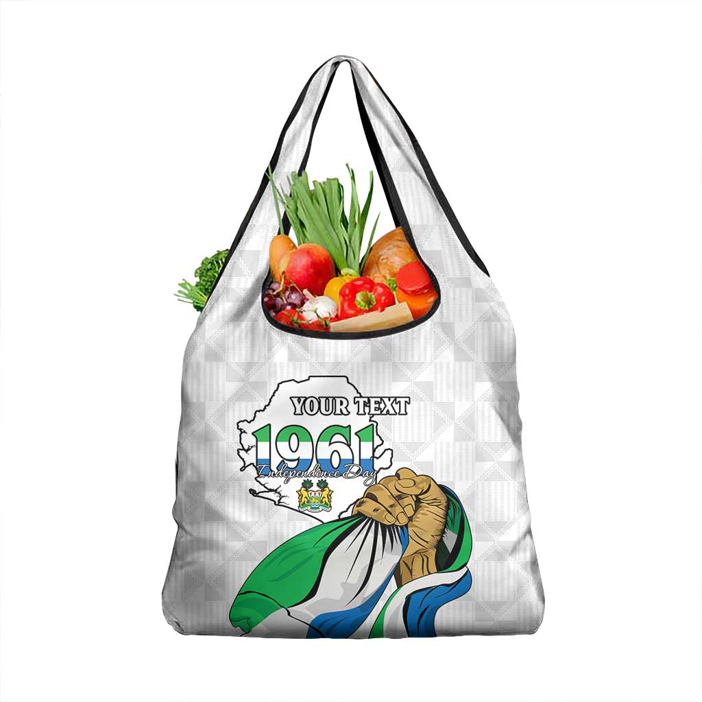 Personalised Happy Independence Sierra Leone Grocery Bag April 27th