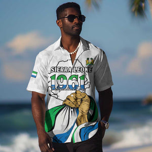 Personalised Happy Independence Sierra Leone Hawaiian Shirt April 27th