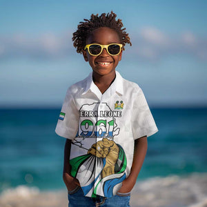 Personalised Happy Independence Sierra Leone Kid Hawaiian Shirt April 27th