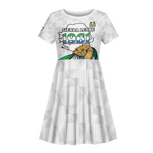 Personalised Happy Independence Sierra Leone Kid Short Sleeve Dress April 27th