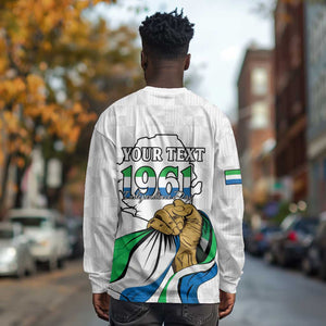 Personalised Happy Independence Sierra Leone Long Sleeve Shirt April 27th