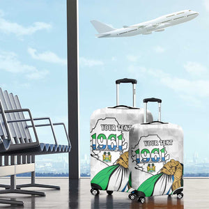 Personalised Happy Independence Sierra Leone Luggage Cover April 27th