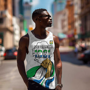 Personalised Happy Independence Sierra Leone Men Tank Top April 27th