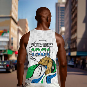 Personalised Happy Independence Sierra Leone Men Tank Top April 27th