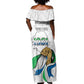 Personalised Happy Independence Sierra Leone Off Shoulder Maxi Dress April 27th