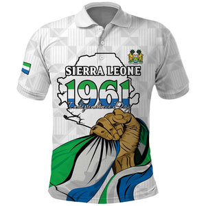 Personalised Happy Independence Sierra Leone Polo Shirt April 27th