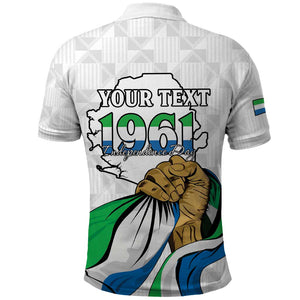 Personalised Happy Independence Sierra Leone Polo Shirt April 27th