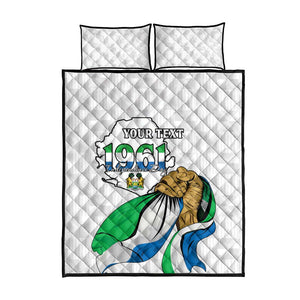 Personalised Happy Independence Sierra Leone Quilt Bed Set April 27th