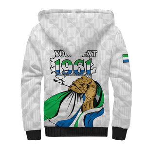 Personalised Happy Independence Sierra Leone Sherpa Hoodie April 27th