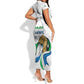 Personalised Happy Independence Sierra Leone Short Sleeve Bodycon Dress April 27th LT15