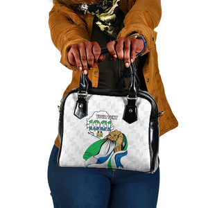 Personalised Happy Independence Sierra Leone Shoulder Handbag April 27th