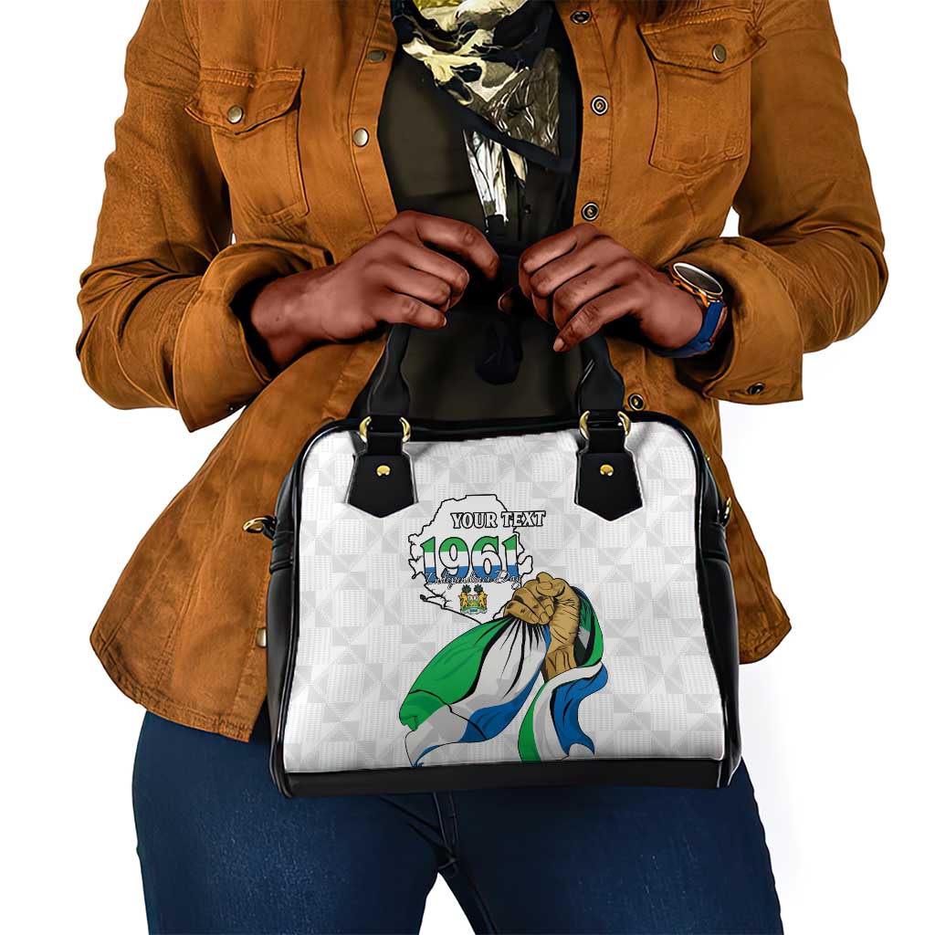 Personalised Happy Independence Sierra Leone Shoulder Handbag April 27th