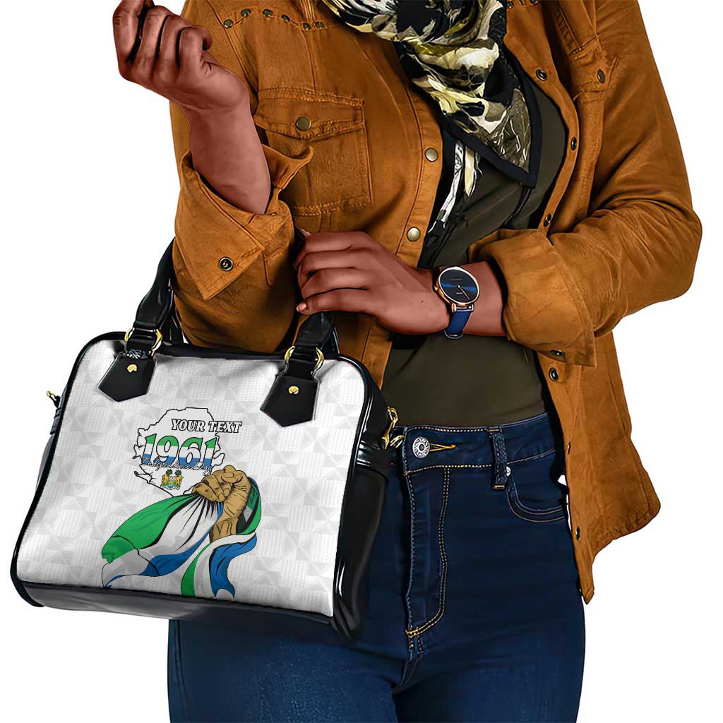 Personalised Happy Independence Sierra Leone Shoulder Handbag April 27th