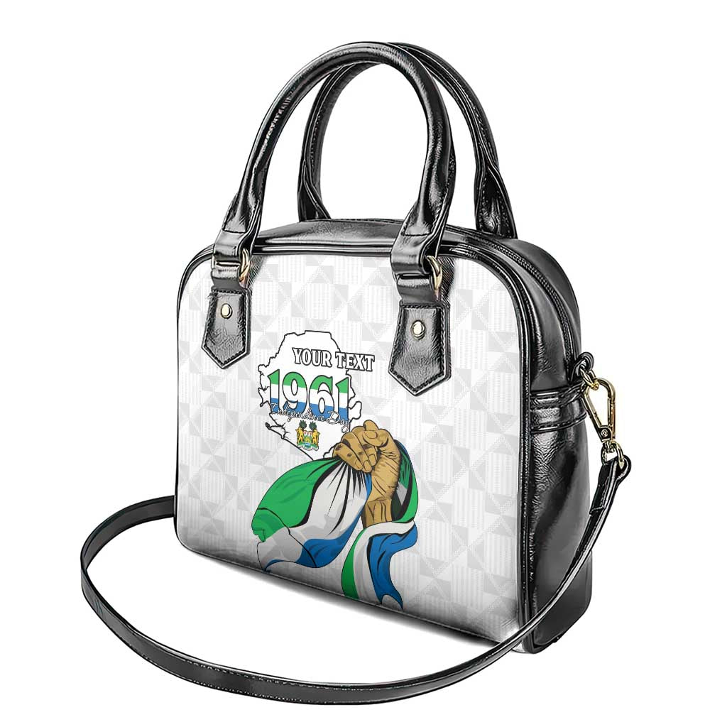 Personalised Happy Independence Sierra Leone Shoulder Handbag April 27th