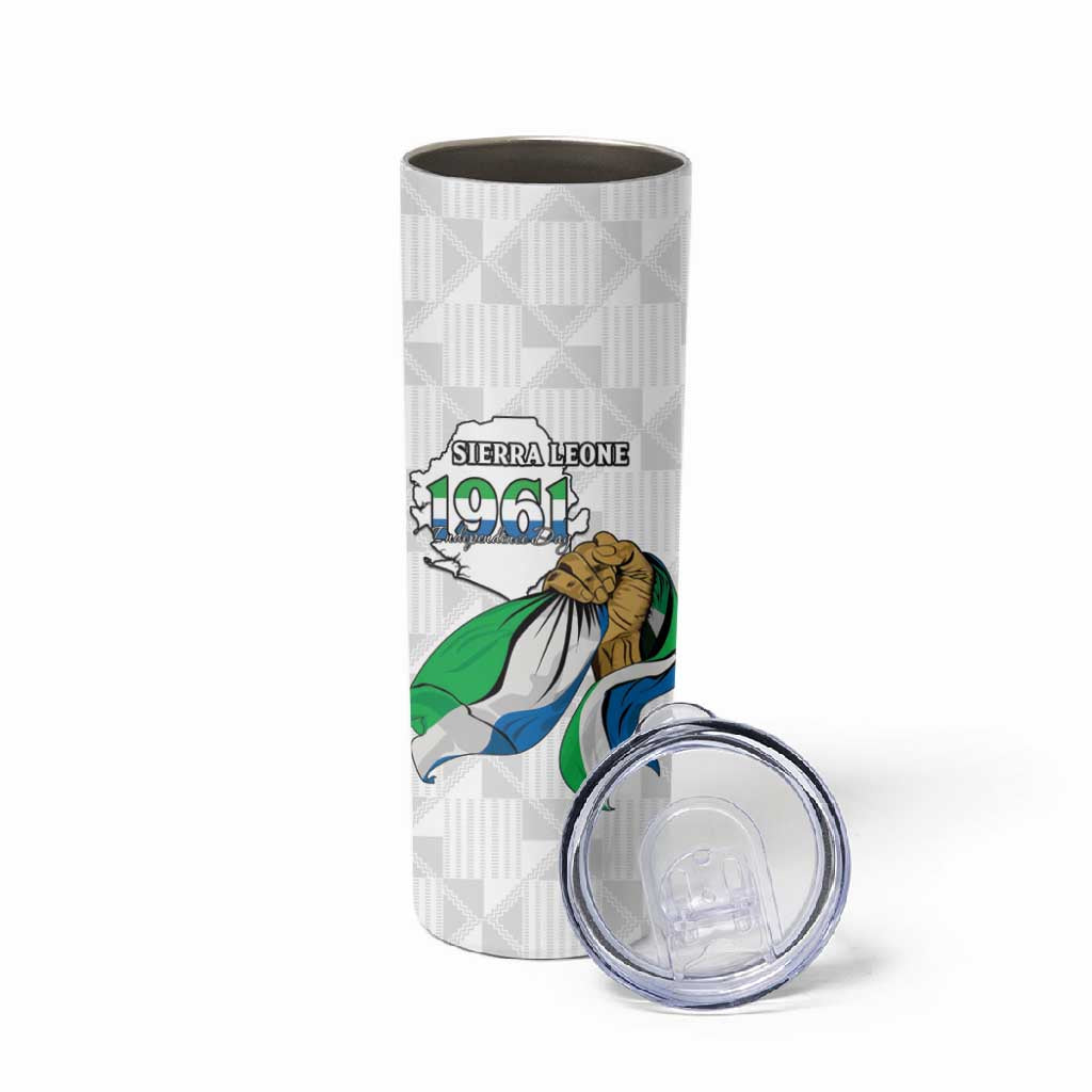 Personalised Happy Independence Sierra Leone Skinny Tumbler April 27th