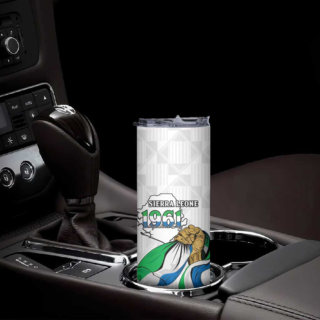 Personalised Happy Independence Sierra Leone Skinny Tumbler April 27th