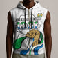 Personalised Happy Independence Sierra Leone Sleeveless Zip Hoodie April 27th - African Pride