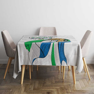 Personalised Happy Independence Sierra Leone Tablecloth April 27th