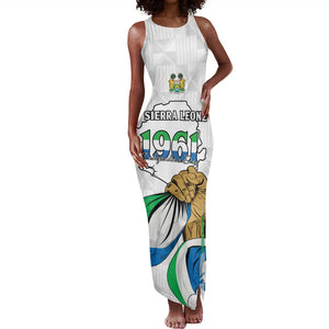 Personalised Happy Independence Sierra Leone Tank Maxi Dress April 27th