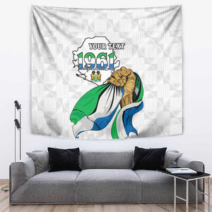Personalised Happy Independence Sierra Leone Tapestry April 27th