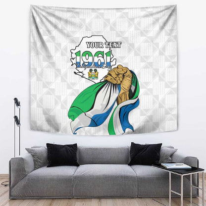 Personalised Happy Independence Sierra Leone Tapestry April 27th