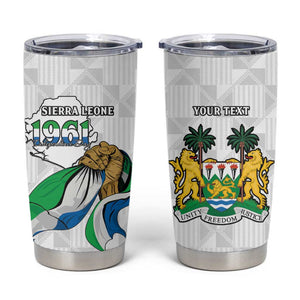Personalised Happy Independence Sierra Leone Tumbler Cup April 27th