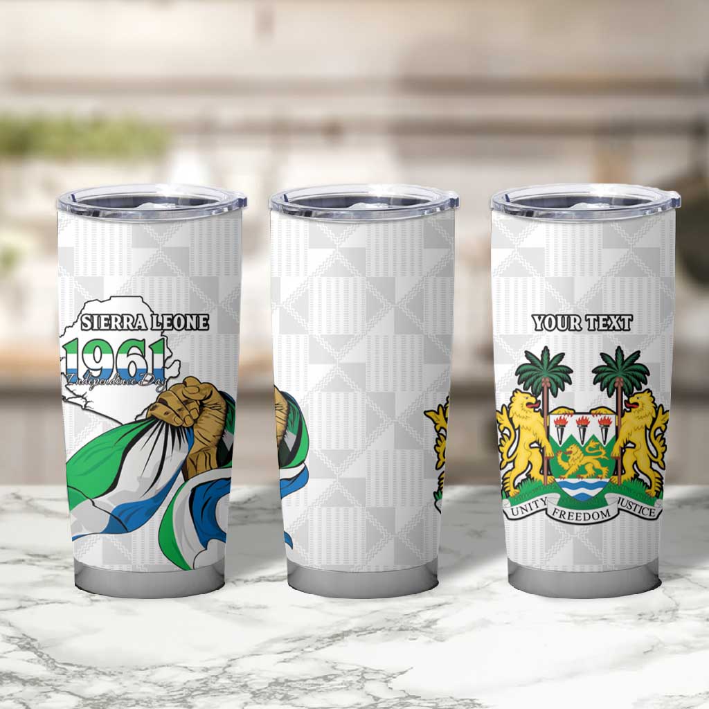 Personalised Happy Independence Sierra Leone Tumbler Cup April 27th