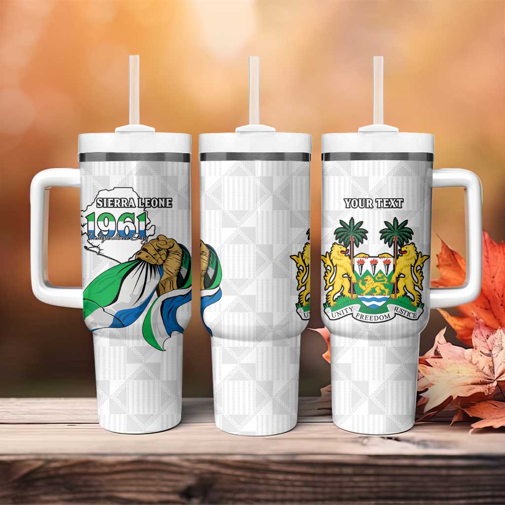 Personalised Happy Independence Sierra Leone Tumbler With Handle April 27th