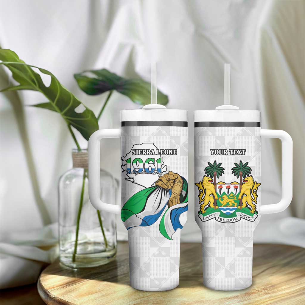 Personalised Happy Independence Sierra Leone Tumbler With Handle April 27th