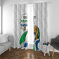 Personalised Happy Independence Sierra Leone Window Curtain April 27th