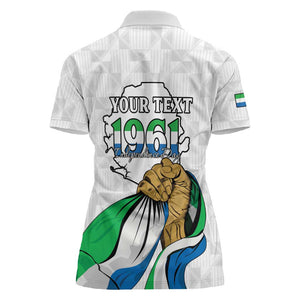Personalised Happy Independence Sierra Leone Women Polo Shirt April 27th