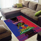 Personalised Haitian Heritage Month Area Rug Coat Of Arms With Dashiki Pattern