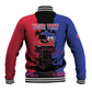 Personalised Haitian Heritage Month Baseball Jacket Coat Of Arms With Dashiki Pattern