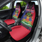 Personalised Haitian Heritage Month Car Seat Cover Coat Of Arms With Dashiki Pattern