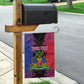 Personalised Haitian Heritage Month Garden Flag Coat Of Arms With Dashiki Pattern