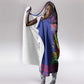 Personalised Haitian Heritage Month Hooded Blanket Coat Of Arms With Dashiki Pattern