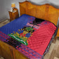 Personalised Haitian Heritage Month Quilt Coat Of Arms With Dashiki Pattern