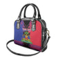 Personalised Haitian Heritage Month Shoulder Handbag Coat Of Arms With Dashiki Pattern