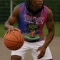 Personalised Haitian Heritage Month Sleeveless Hoodie Coat Of Arms With Dashiki Pattern - African Pride