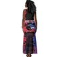 Personalised Haitian Heritage Month Tank Maxi Dress Coat Of Arms With Dashiki Pattern